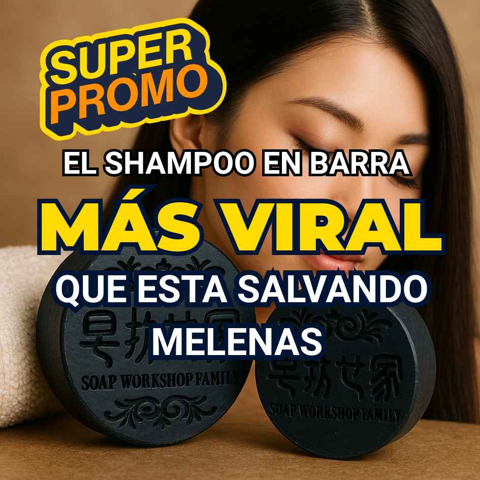 Shampoo Anticaída en Barra X 2 + Obsequio 🎁| Cabello Fuerte Desde la Raíz